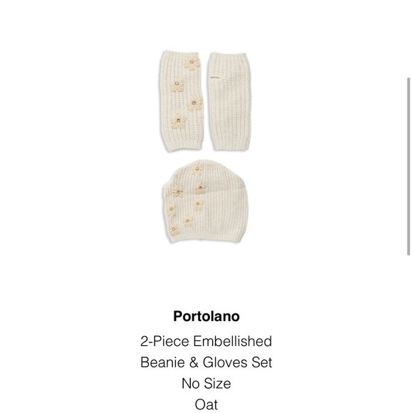 Portolano Cream Knit Hat and Leg Warmers main image 5
